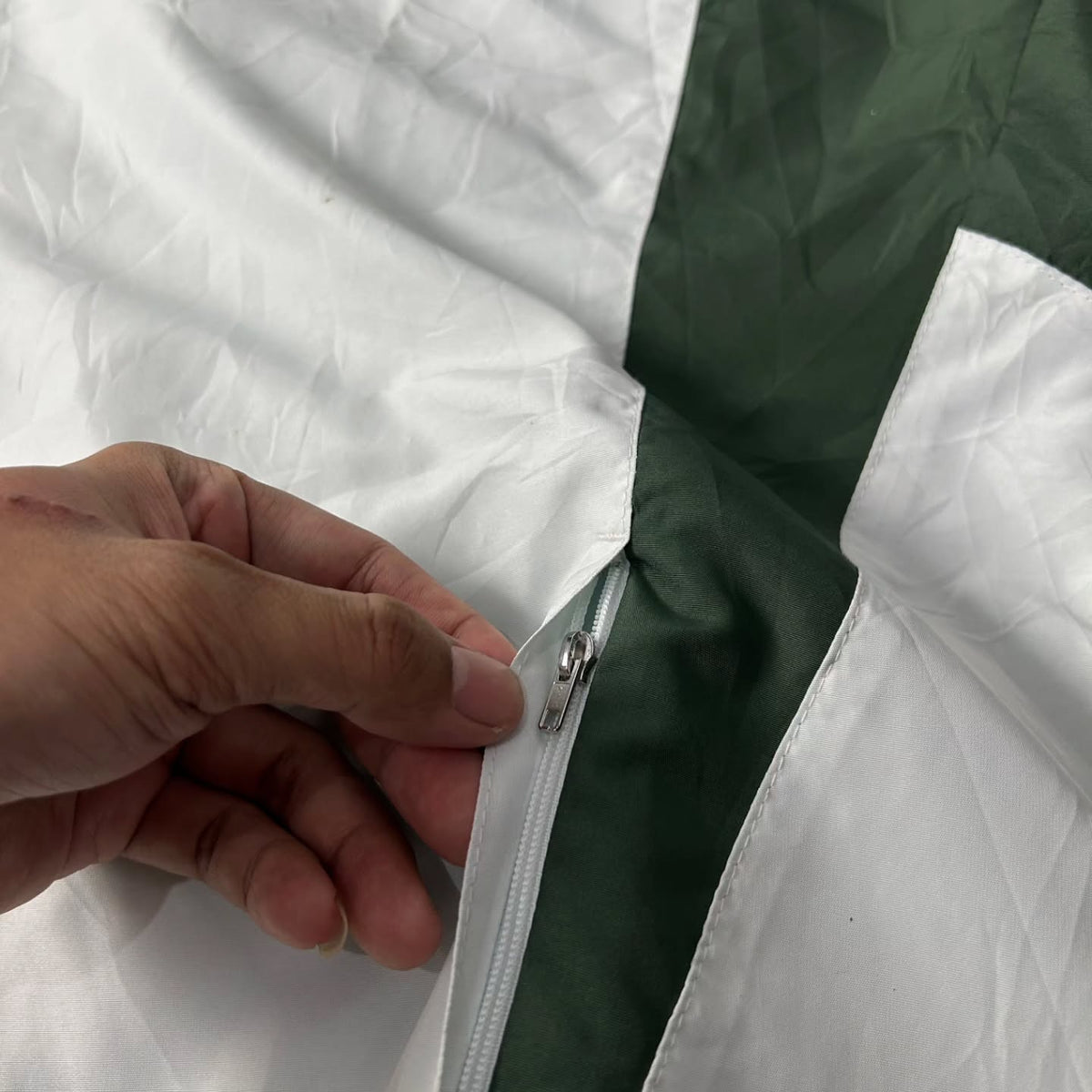 Brazil Retro White Windbreaker