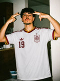 A retro-style Spain national football (soccer) team jersey