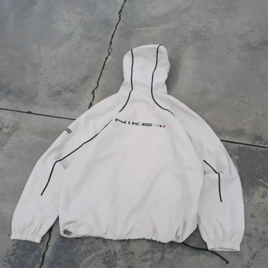 vintage Nike hooded half-zip anorak / windbreaker in a clean