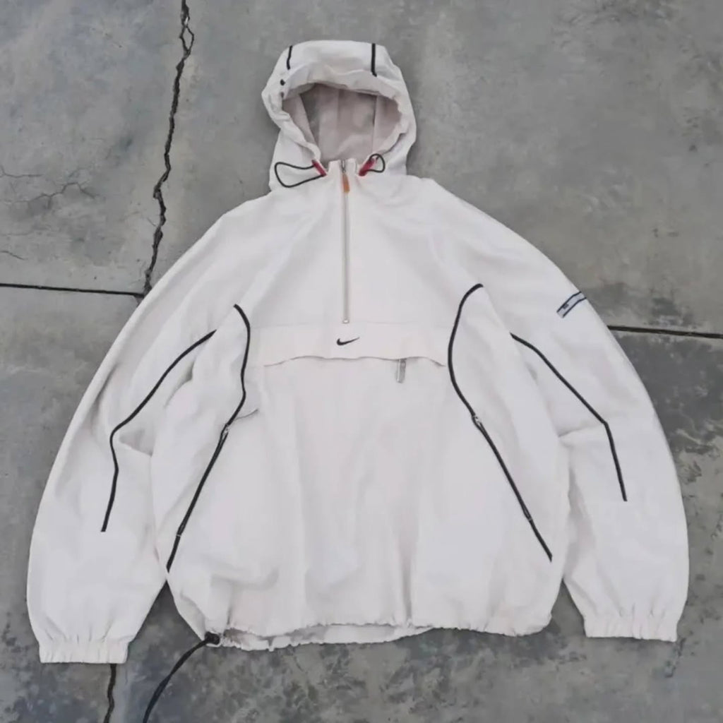 vintage Nike hooded half-zip anorak / windbreaker in a clean