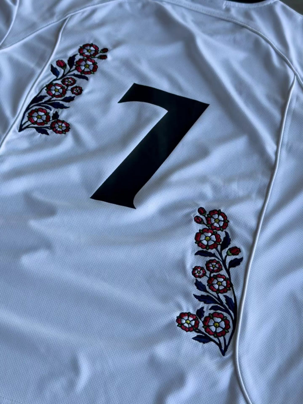 Thread worked jerasey's .collection of six short-sleeve, soccer-jersey-style athletic shirts