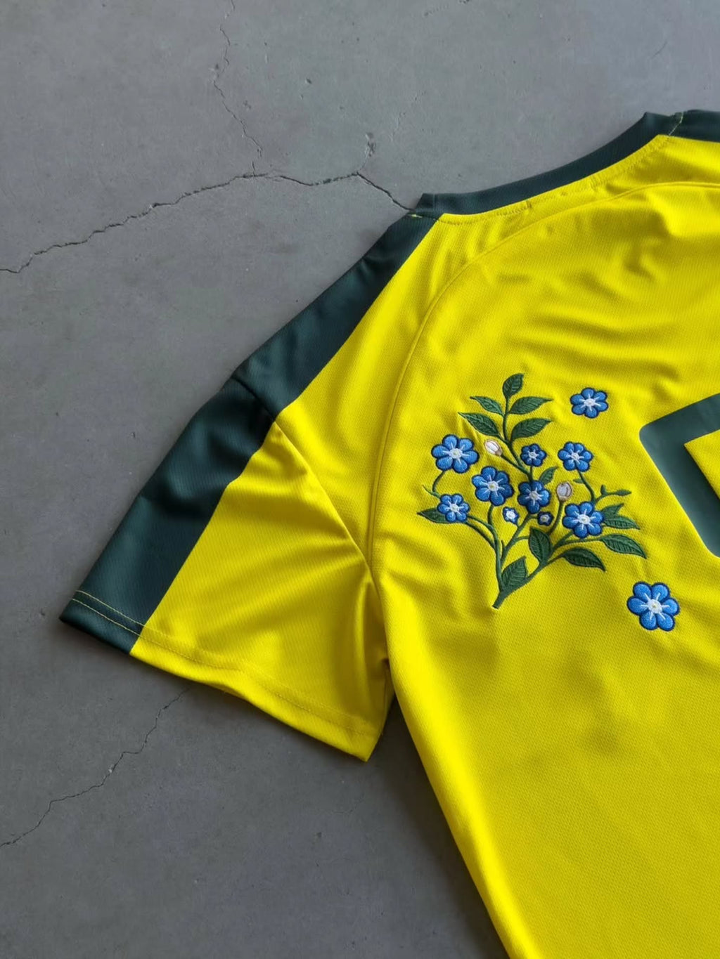 Thread worked jerasey's .collection of six short-sleeve, soccer-jersey-style athletic shirts