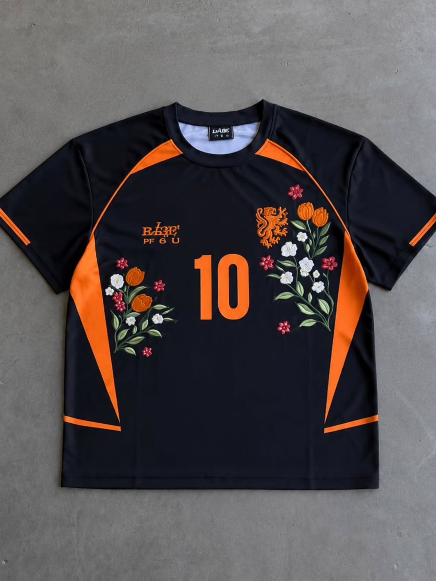 Thread worked jerasey's .collection of six short-sleeve, soccer-jersey-style athletic shirts