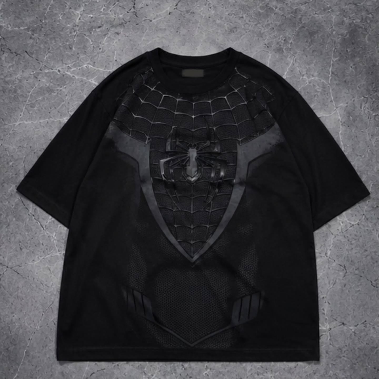 BLACK SUIT SPIDER Heavyweight Oversized Graphic Tee