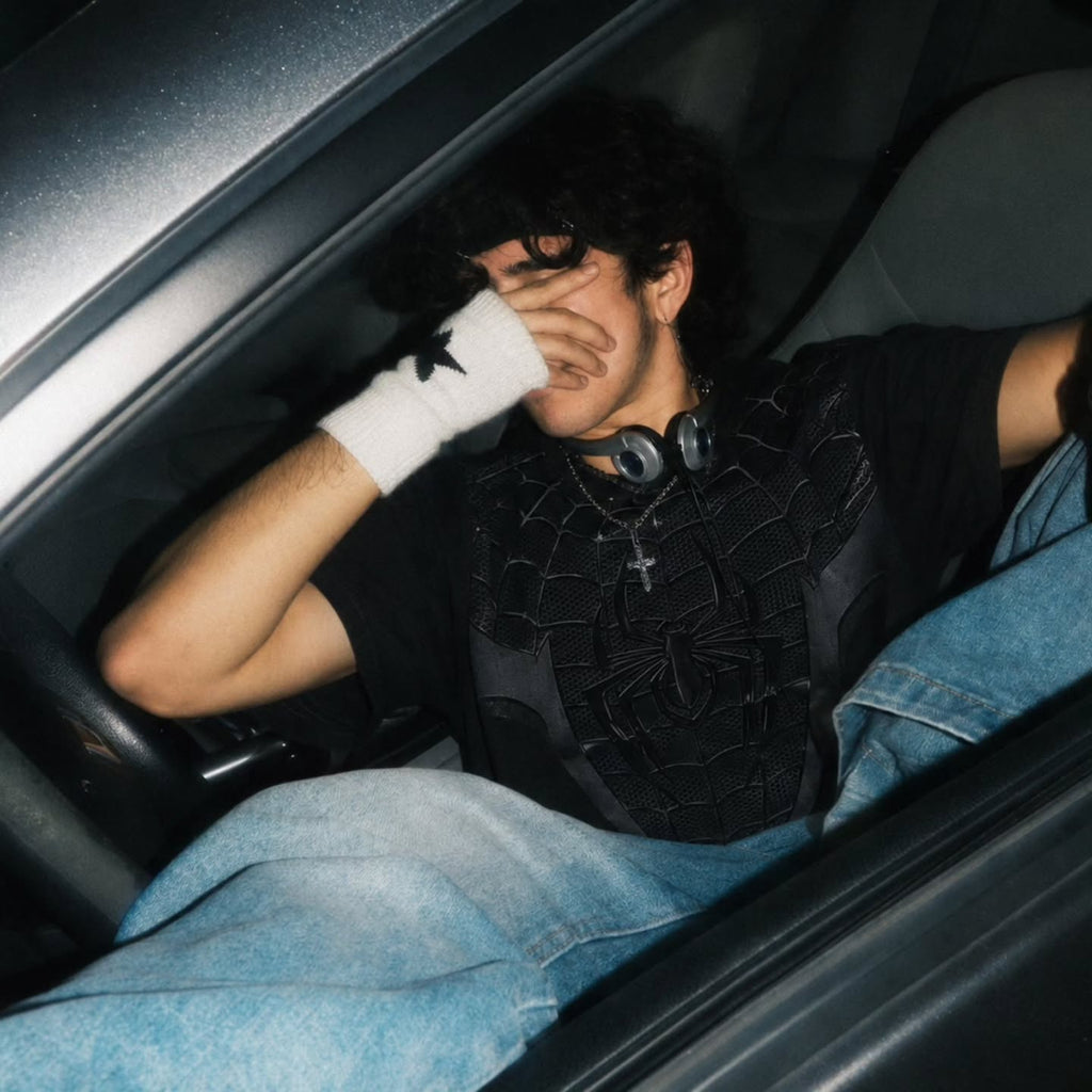 BLACK SUIT SPIDER Heavyweight Oversized Graphic Tee