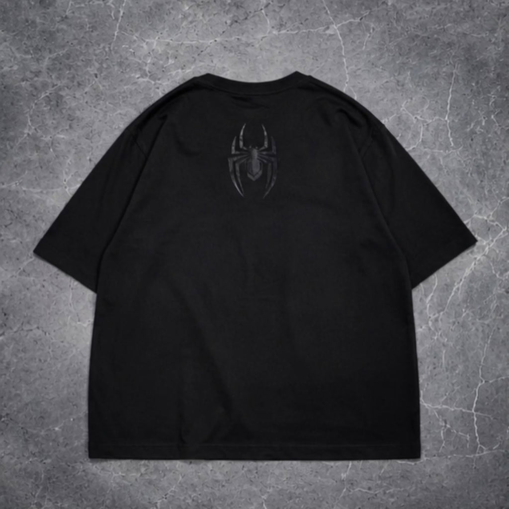 BLACK SUIT SPIDER Heavyweight Oversized Graphic Tee