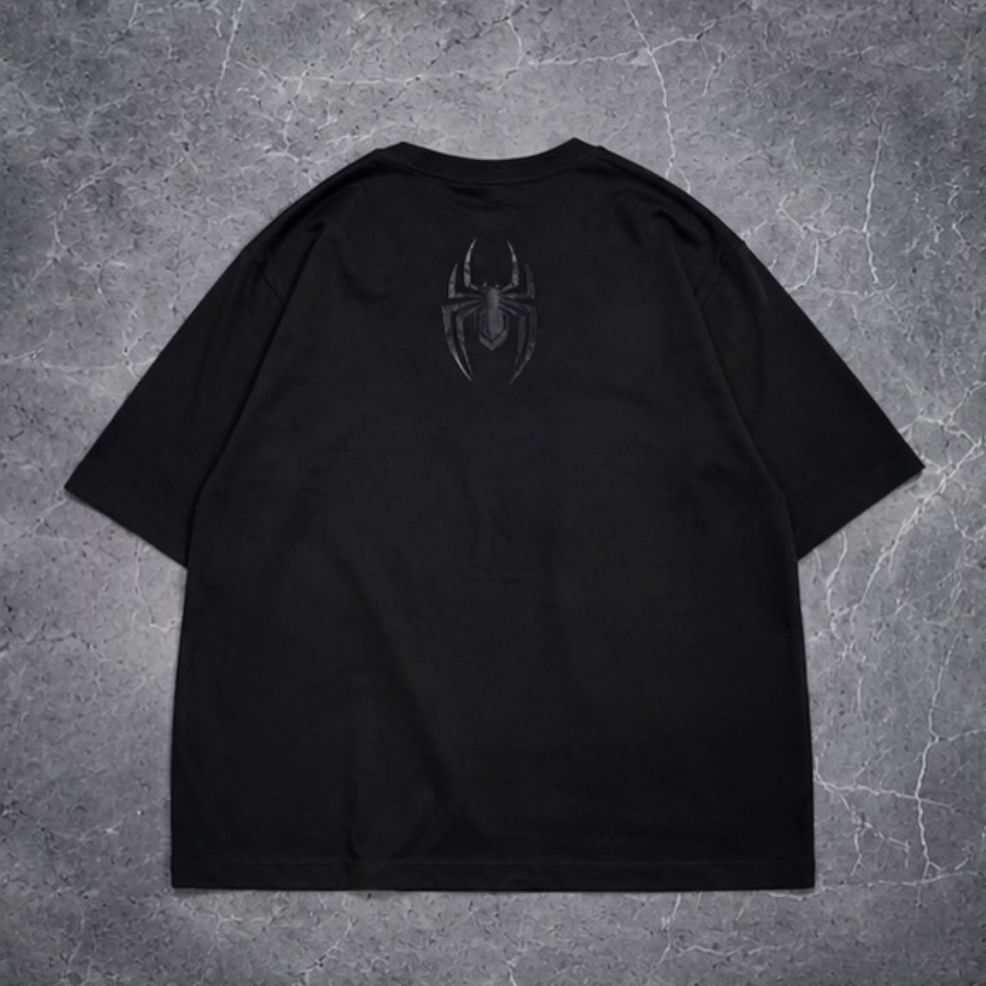 BLACK SUIT SPIDER Heavyweight Oversized Graphic Tee