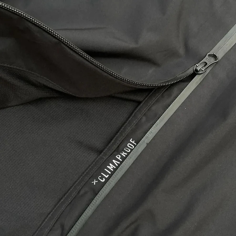 Vintage Adidas Performance Full-Zip Technical Windbreaker Jacket – Matte Black